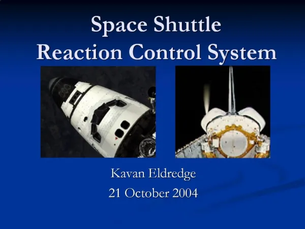 Space Shuttle Reaction Control System