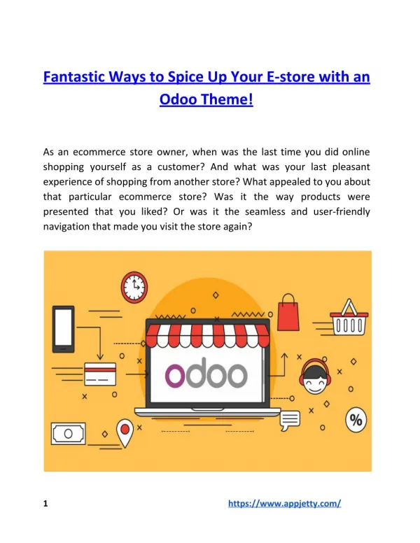 Fantastic Ways to Spice Up Your E-store with an Odoo Theme!
