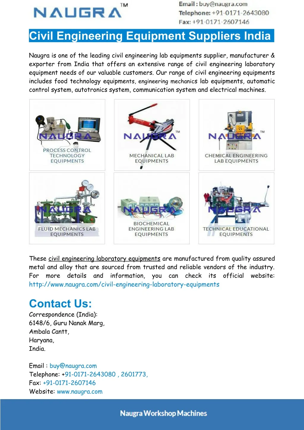 civil engineering equipment suppliers india
