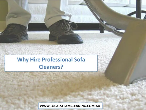 Why Hire Professional Sofa Cleaners?
