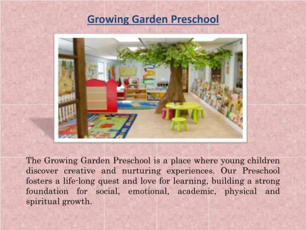 Growing Garden Preschool