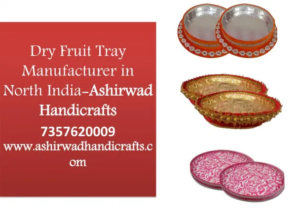 Dry Fruit Tray Manufacturer in India| Ashirwad Handicrafts