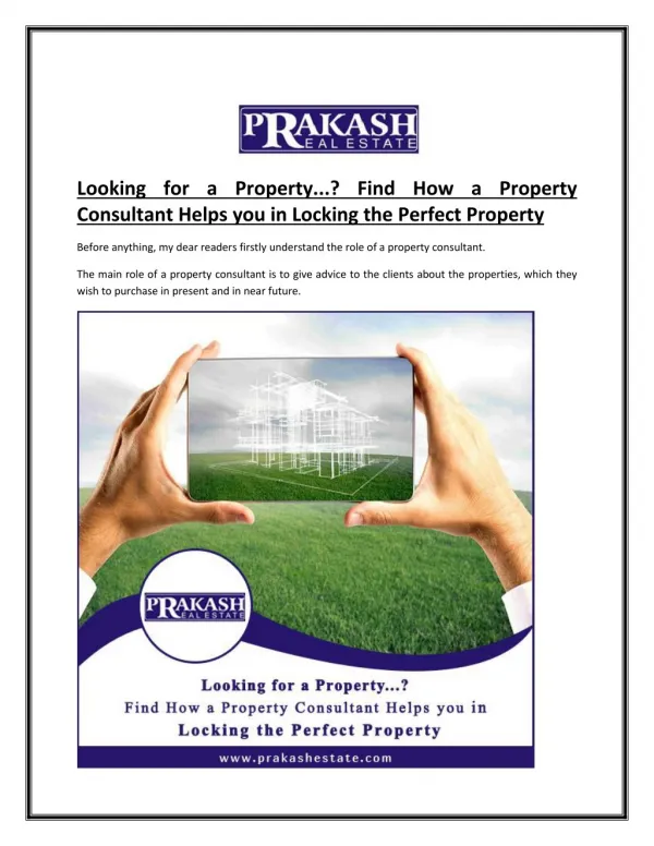 How to Find the Perfect Property Consultant in Ahmedabad?