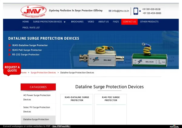 Data Line Surge Protection Device that Protect network