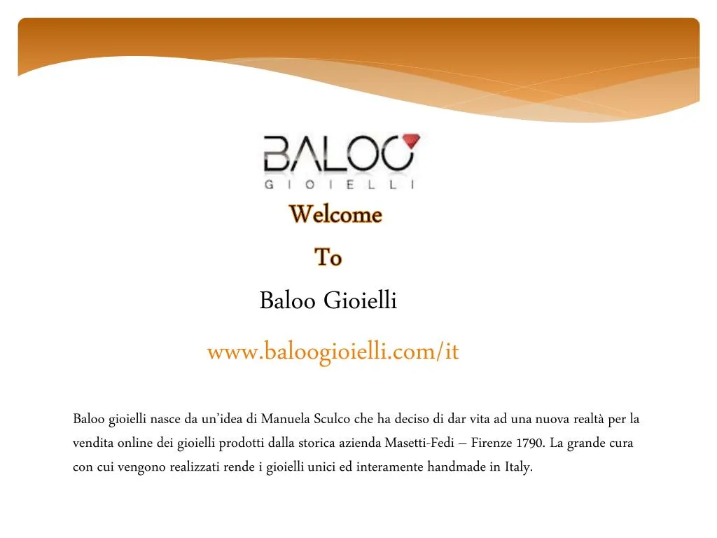 welcome to baloo g ioielli