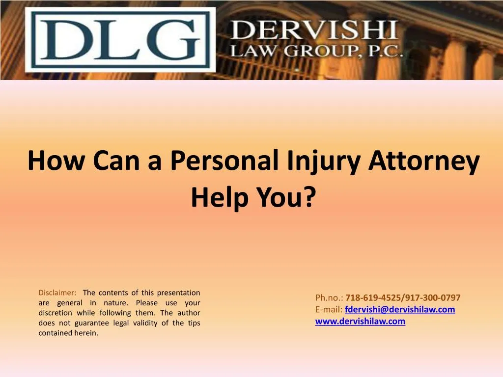 how can a personal injury attorney help you