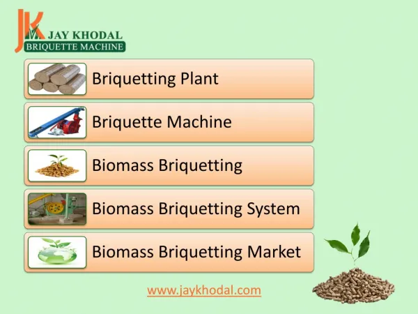 Briquetting Plant, Briquette Machine, Biomass Briquetting Manufacturer, Biomass Briquetting System Exporter