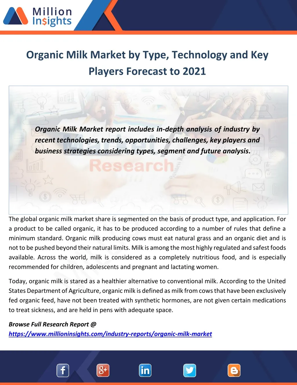 organic milk market by type technology