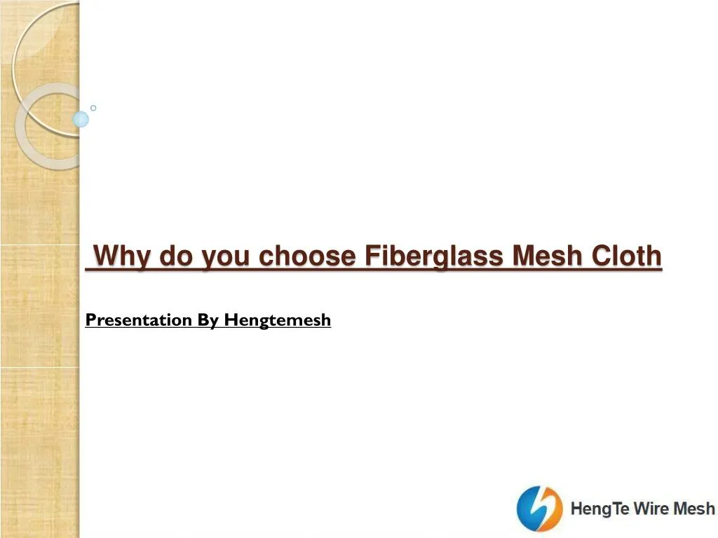 why do you choose fiberglass mesh cloth