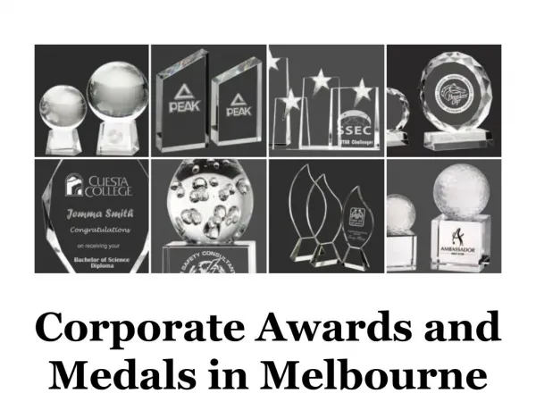 Corporate Awards Melbourne