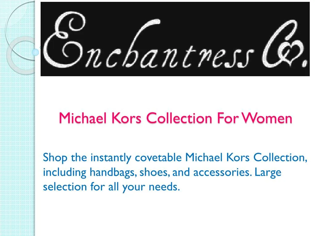 michael kors collection for women