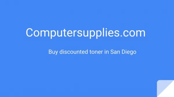 Buy discounted toner in San Diego
