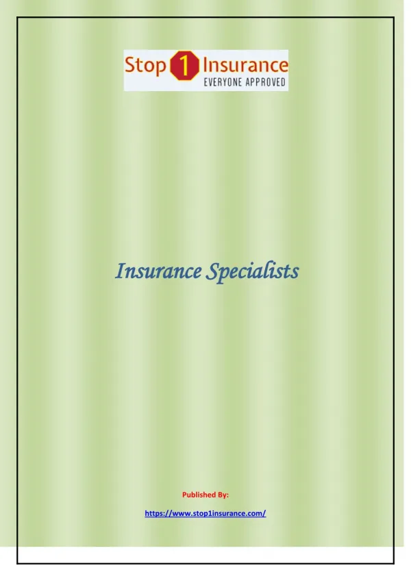 Insurance Specialists