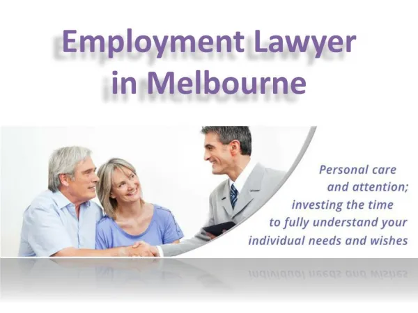 Employment Lawyer Melbourne