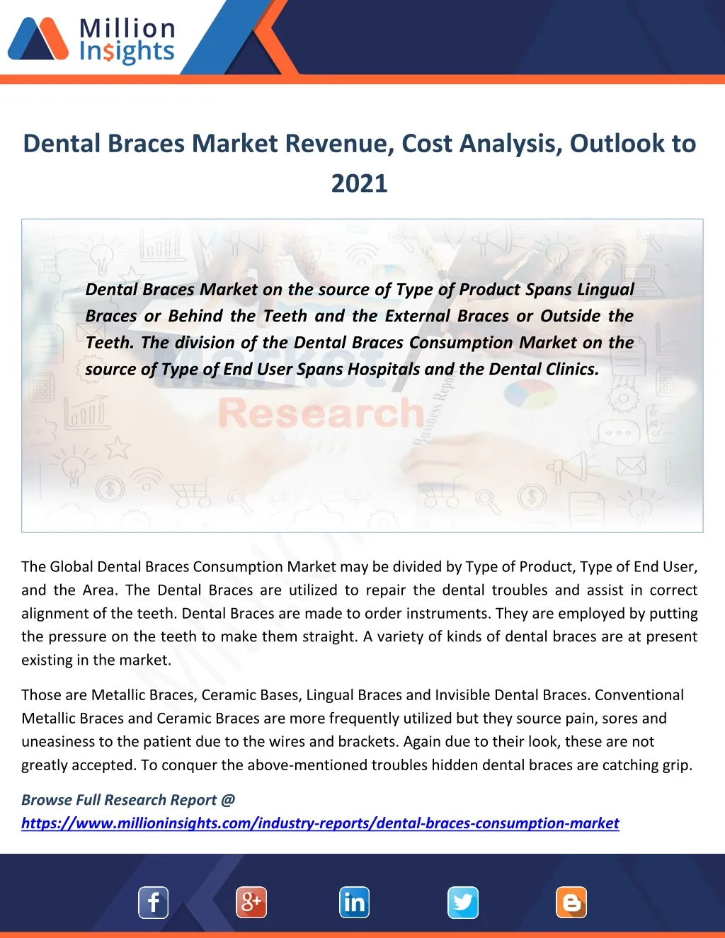 dental braces market revenue cost analysis