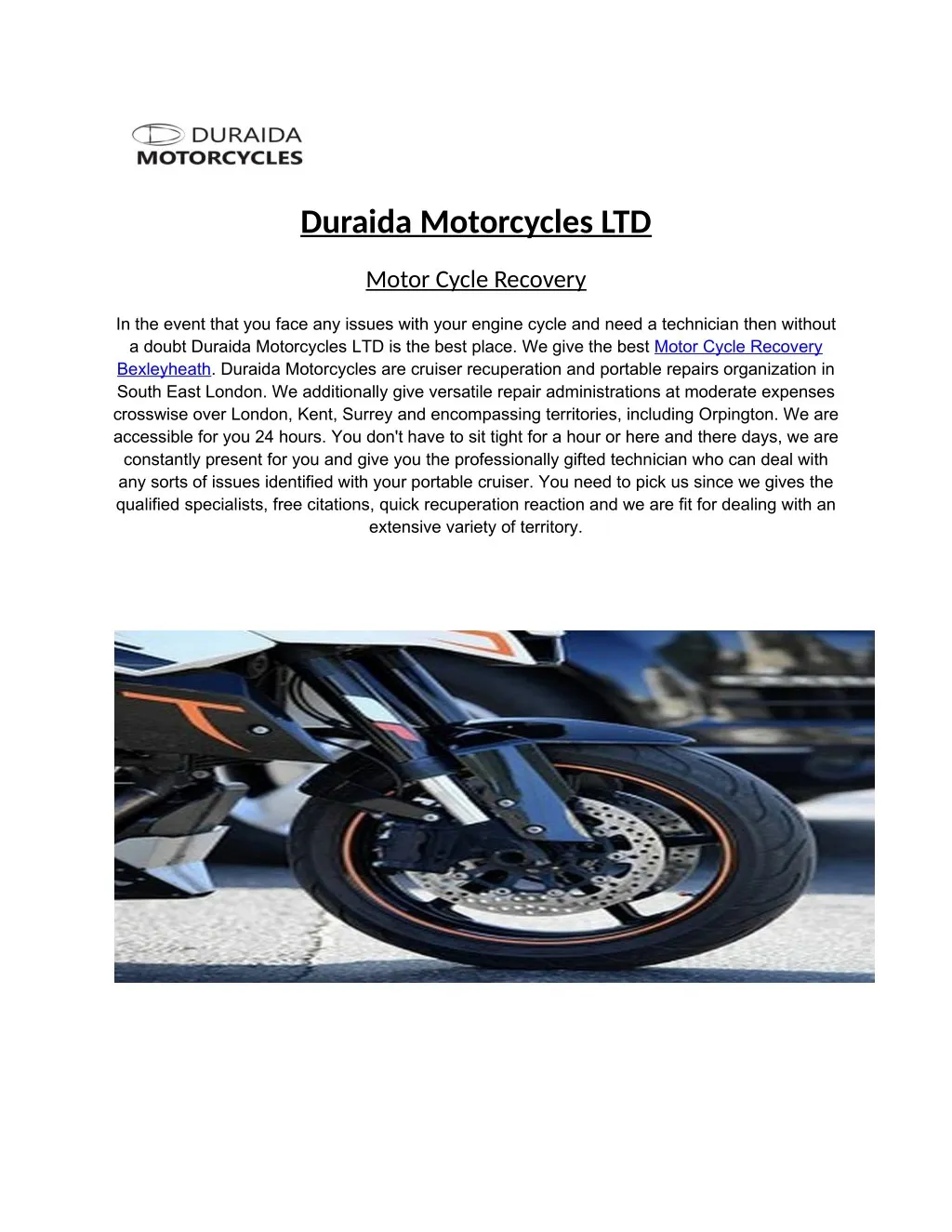 duraida motorcycles ltd