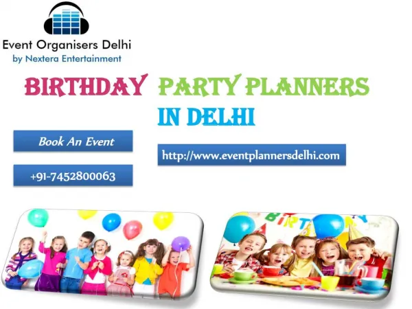 Birthday Party Planners in Delhi