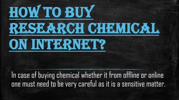 Security and Privacy Guidelines to Buy Research Chemicals Online
