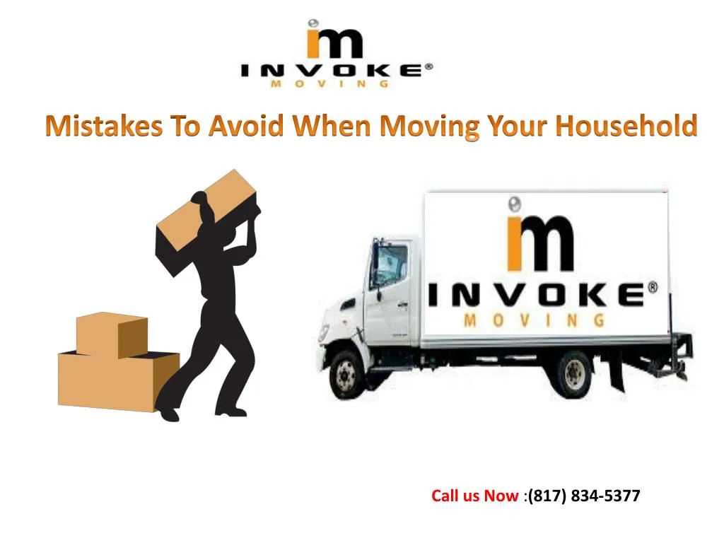 mistakes to avoid when moving your household