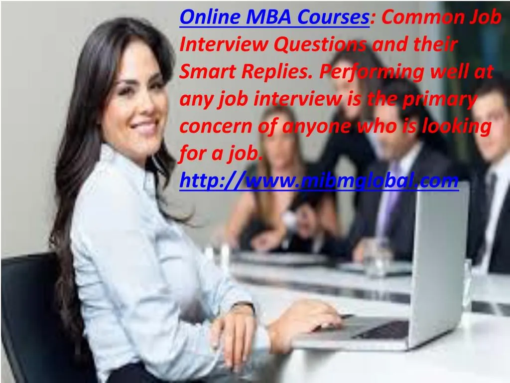 online mba courses common job interview questions