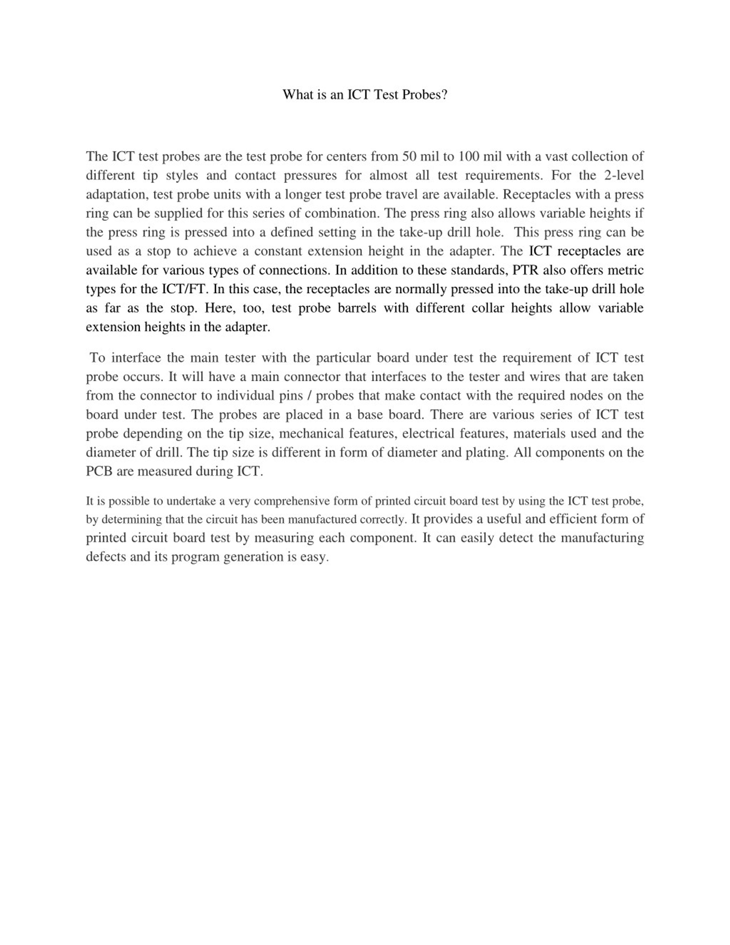 PPT - ICT Test Probes PowerPoint Presentation, free download - ID:7726014