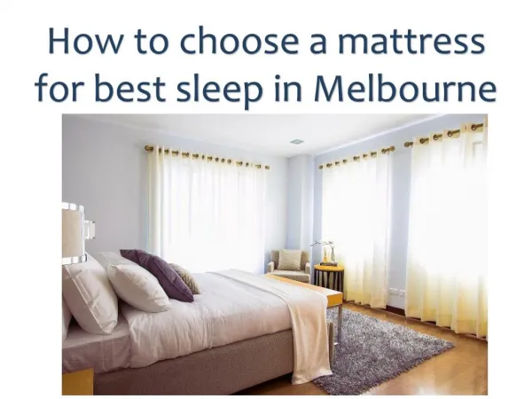 Mattresses Melbourne