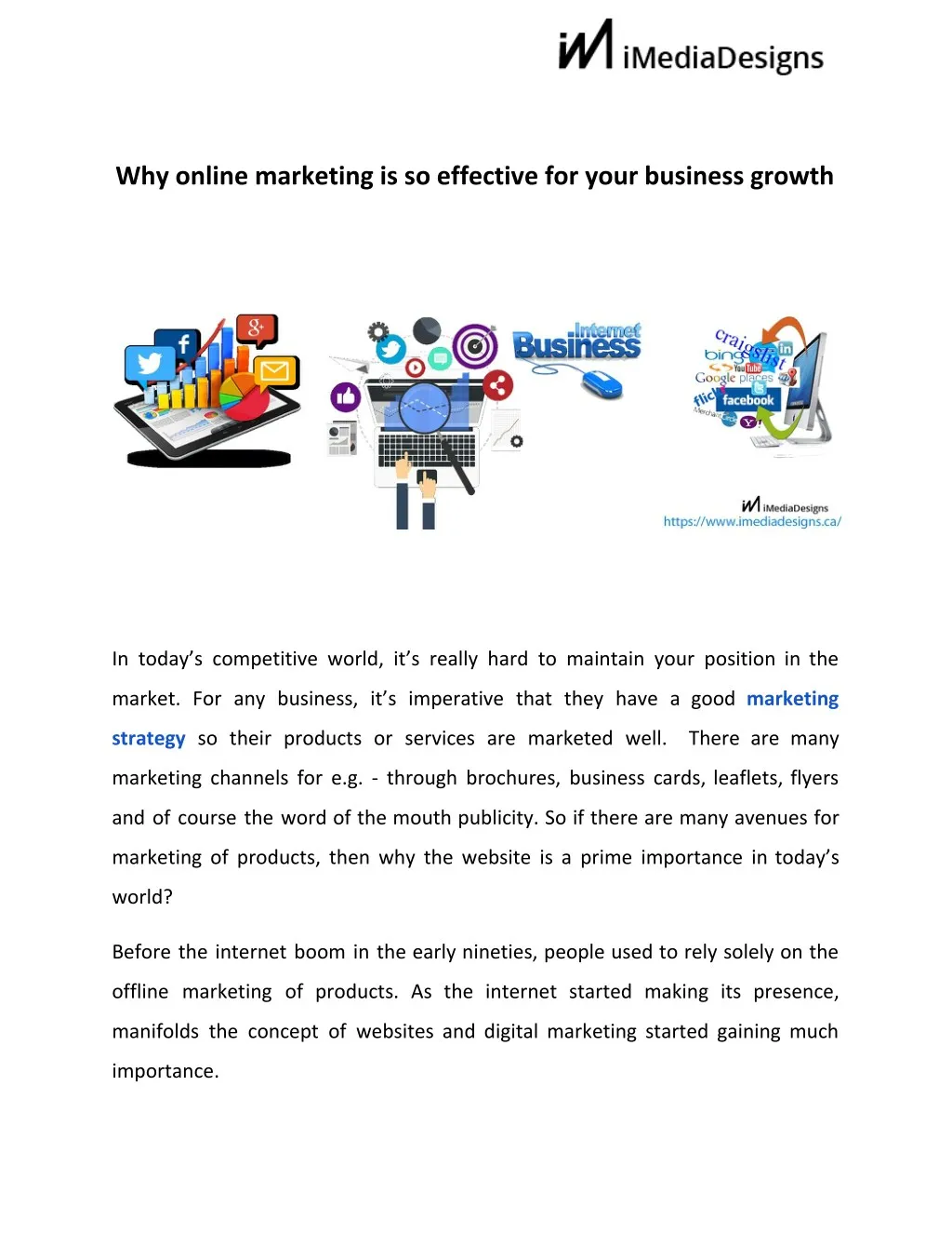 why online marketing is so effective for your