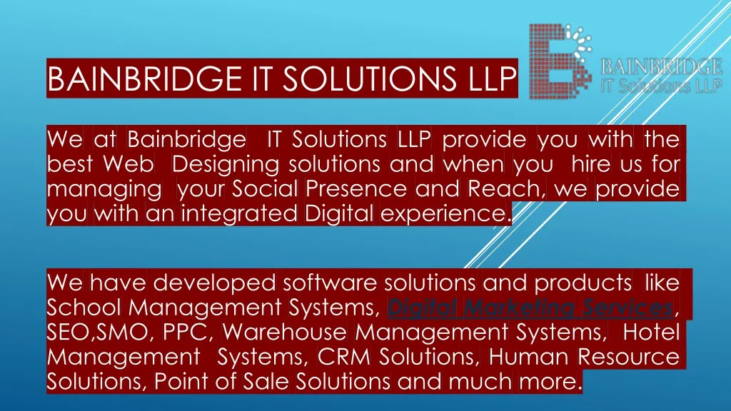 bainbridge it solutions llp
