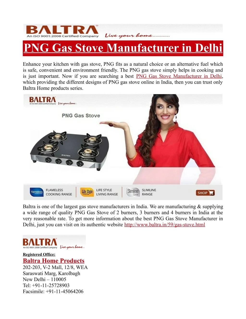 png gas stove manufacturer in delhi
