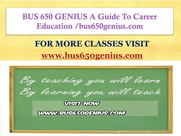 bus 650 genius a guide to career education bus650genius com