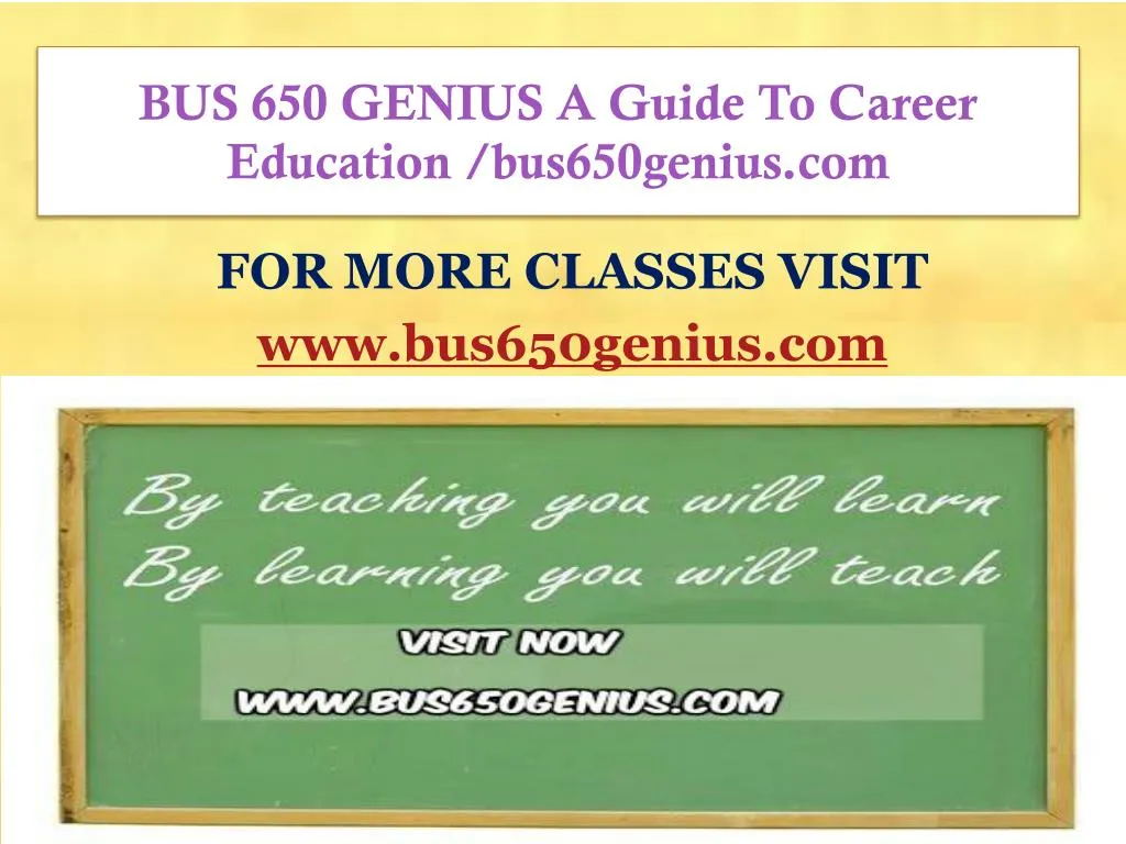 bus 650 genius a guide to career education bus650genius com