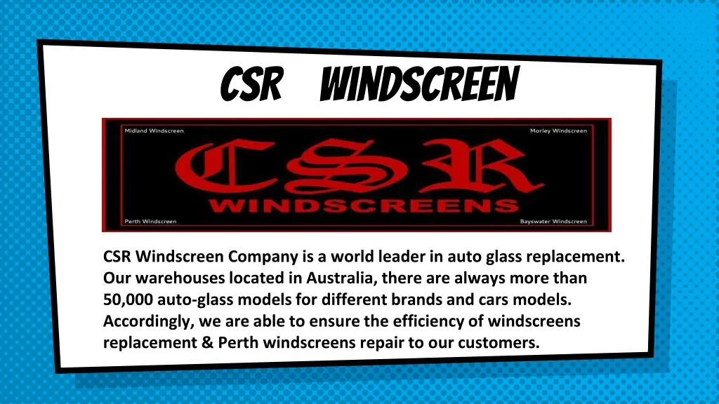 csr windscreen