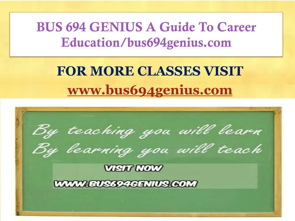 bus 694 genius a guide to career education bus694genius com