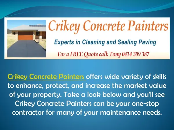 Professional Concrete Painting Service in Perth