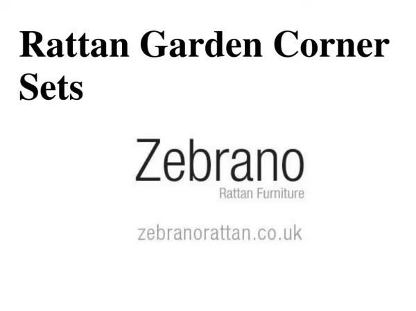 Rattan garden corner suites