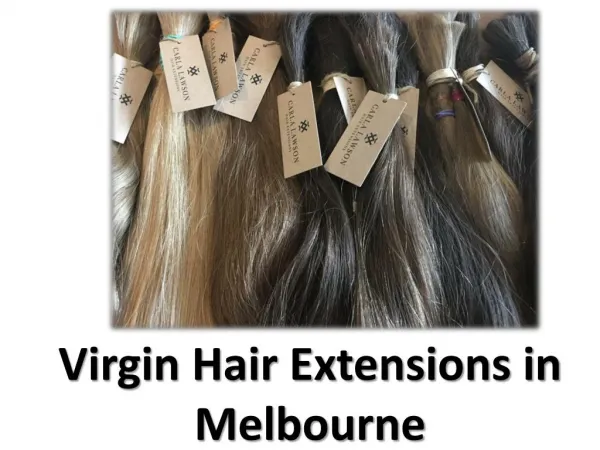 Virgin Hair Extensions Melbourne