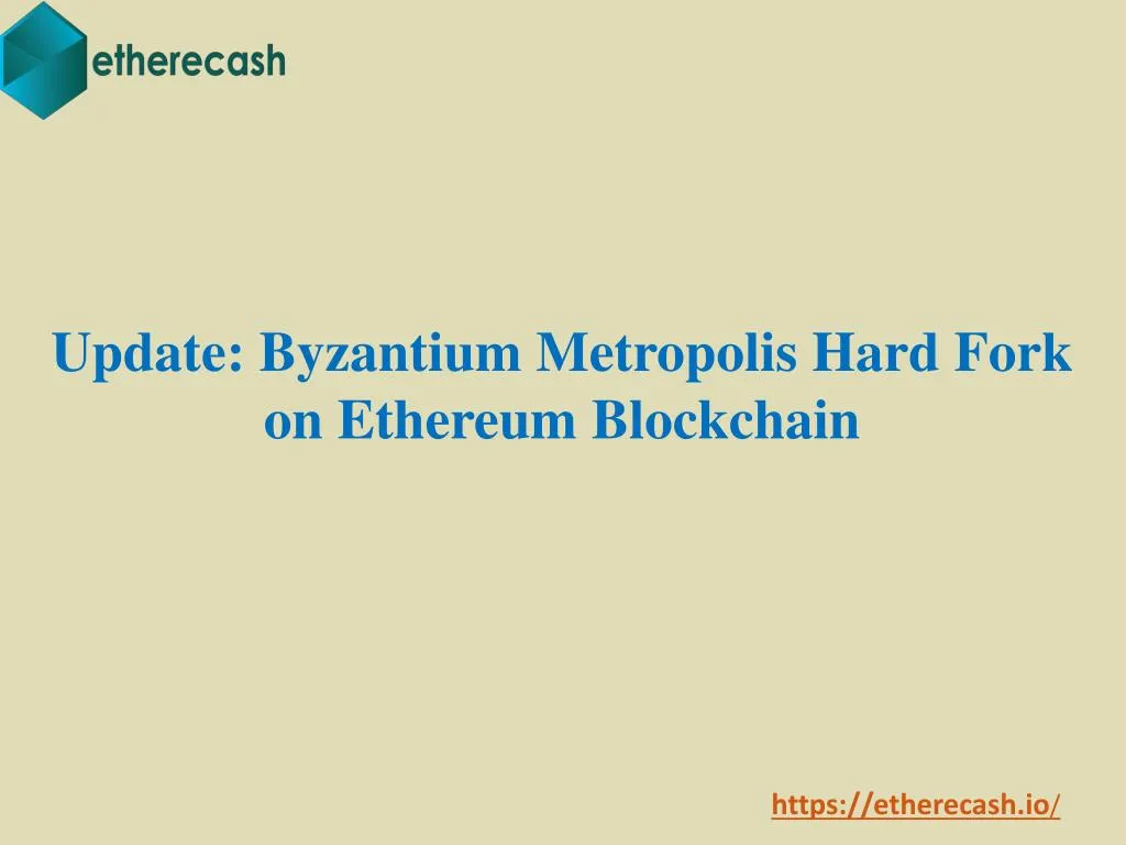 update byzantium metropolis hard fork on ethereum