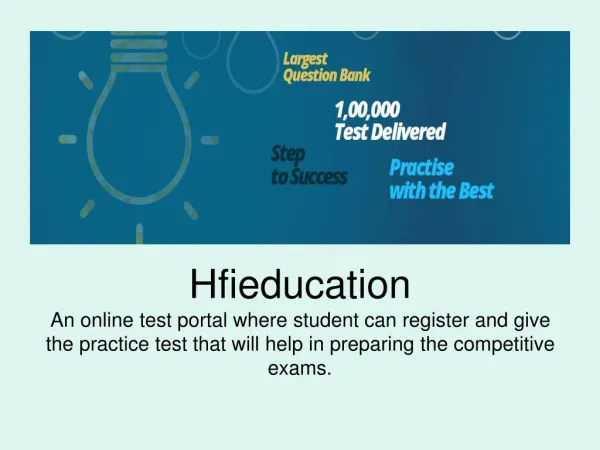 Hfieducation - An Online Test Provider