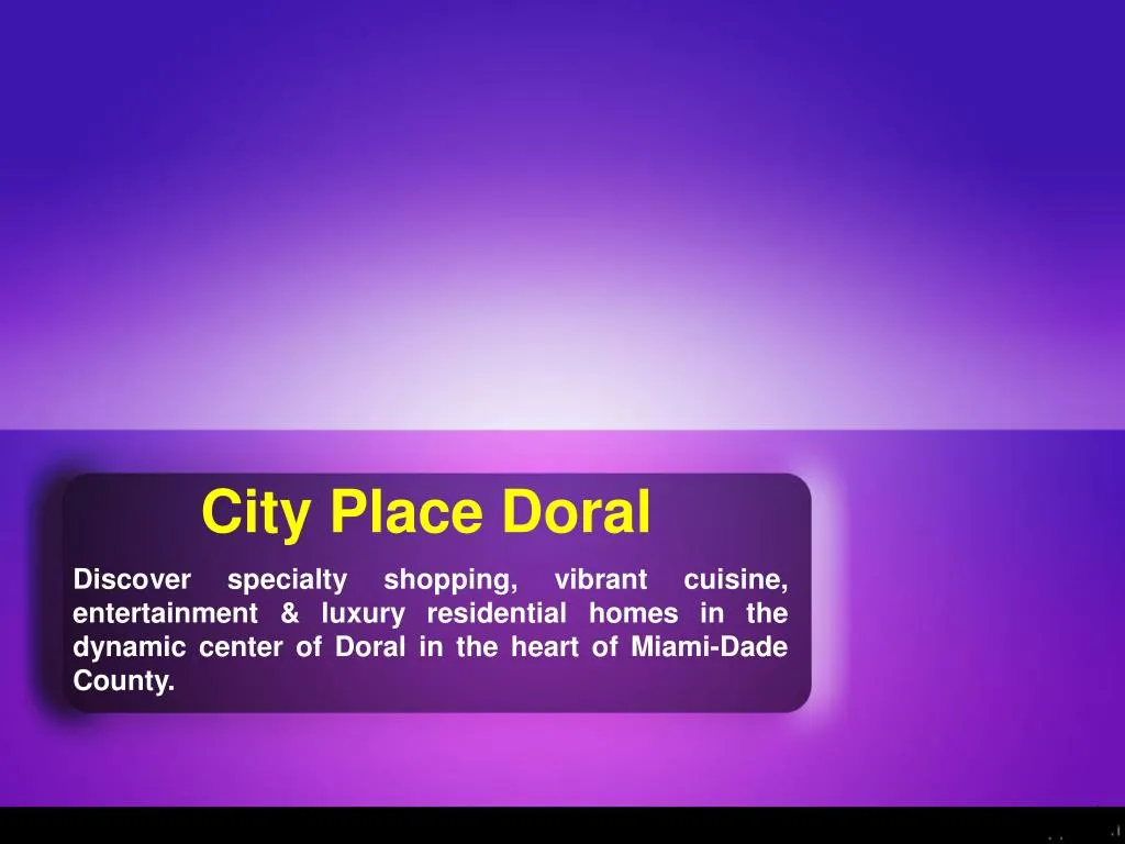 city place doral