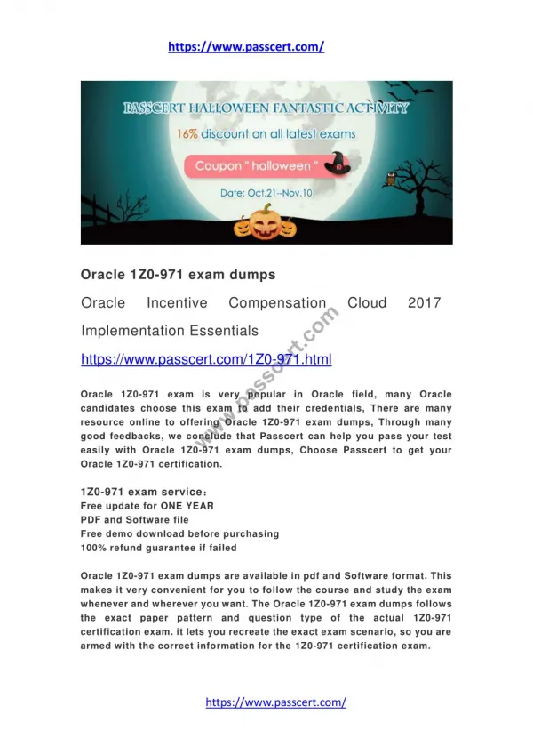 Oracle 1Z0-971 exam dumps