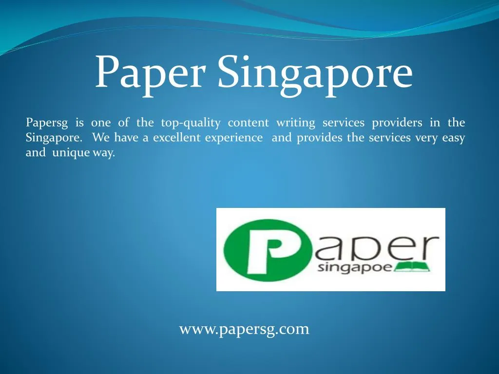 paper singapore