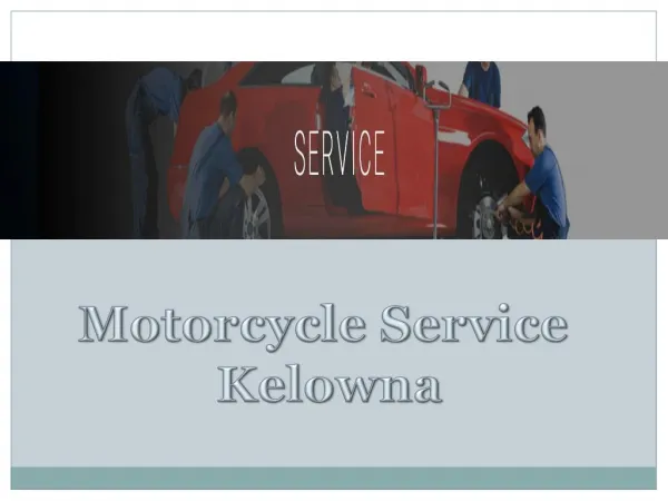 Motorcycle Service Kelowna