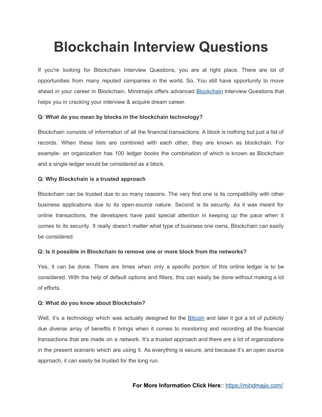 blockchain interview questions