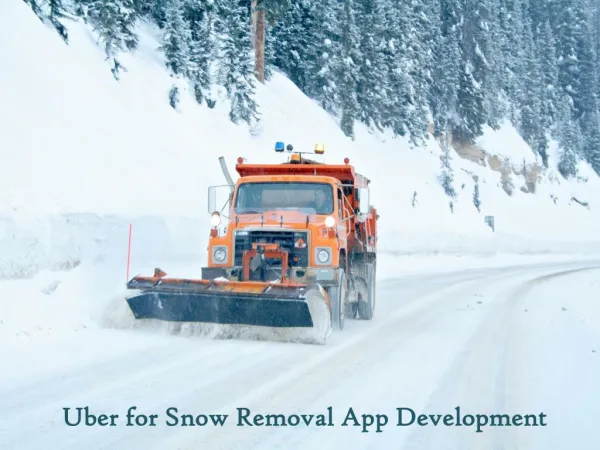 uber for snow removal app development