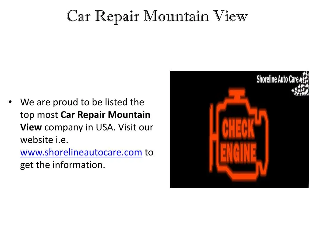 car repair mountain view