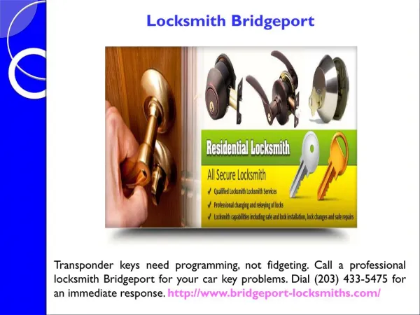 Locksmith in Bridgeport