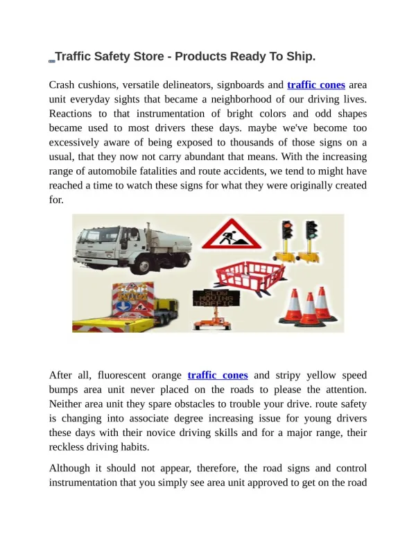 Traffic Safety Store - Products Ready To Ship Trafficrus.co.nz