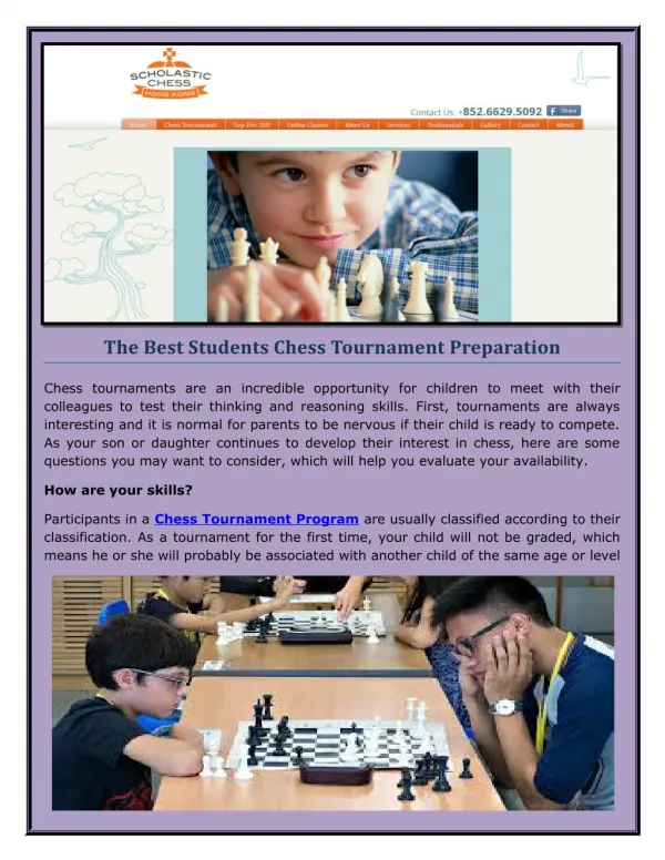 Join the Best Students Chess Coaching Hong Kong.