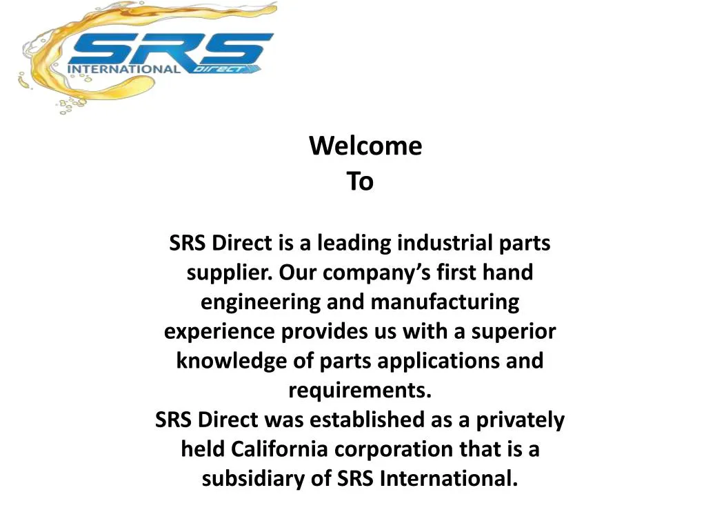 welcome to srs direct is a leading industrial