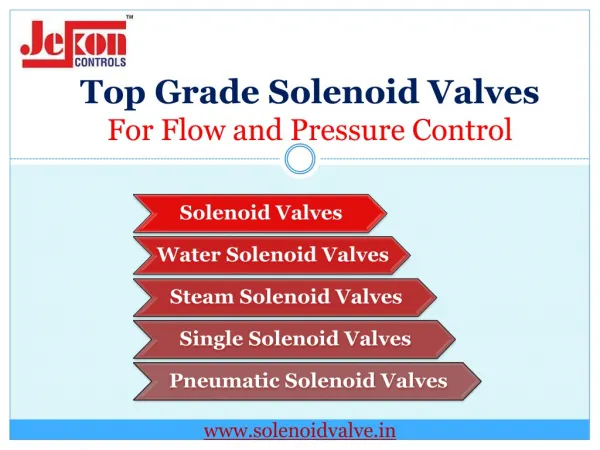 Solenoid valve supplier, Water Solenoid Valves, Steam Solenoid Valves, solenoid valve manufacturer in India